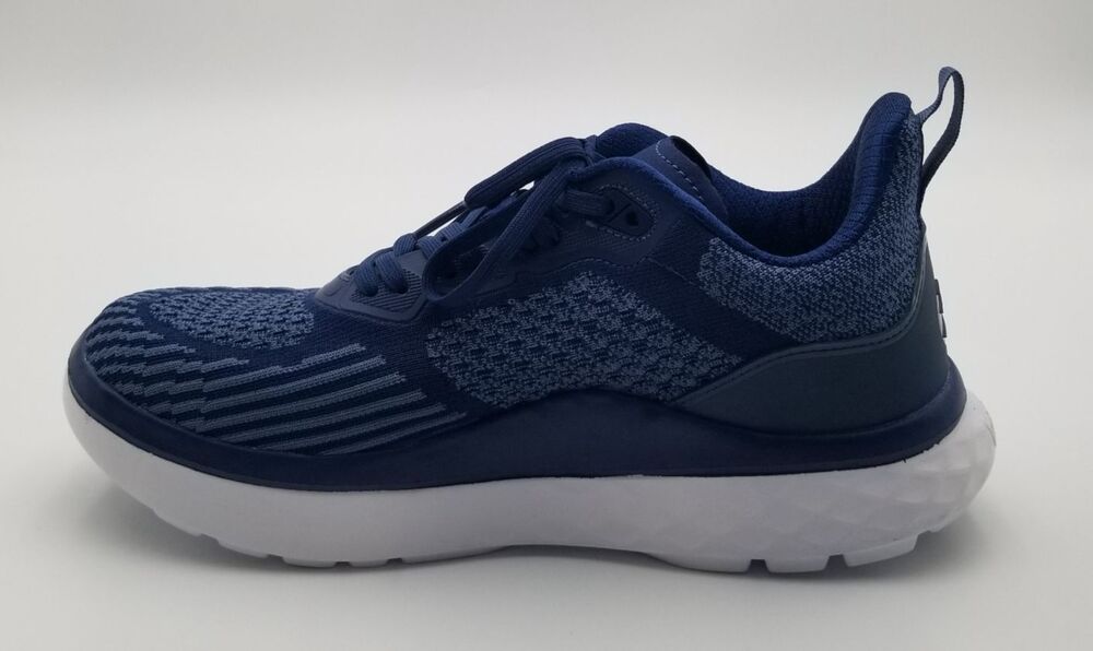 Gravity Defyer Mens XLR8 Verso Cloud Sneakers Shoes 10 Wide Blue/White Excellent - Picture 4 of 12